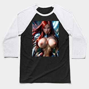 Erza Scarlet NSFW 33 Baseball T-Shirt